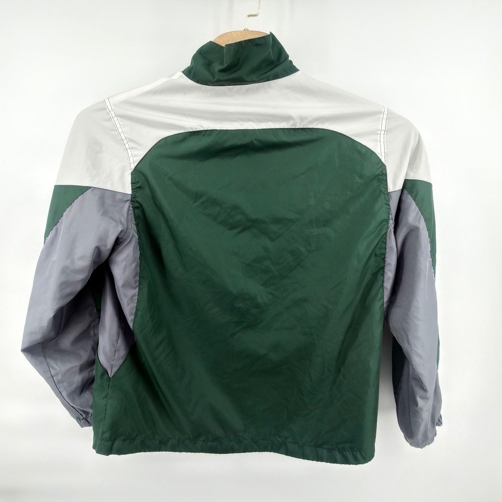 Reebok Philadelphia Eagles Windbreaker Jacket Mens Large L Full Zip Green NFL - Picture 2 of 5